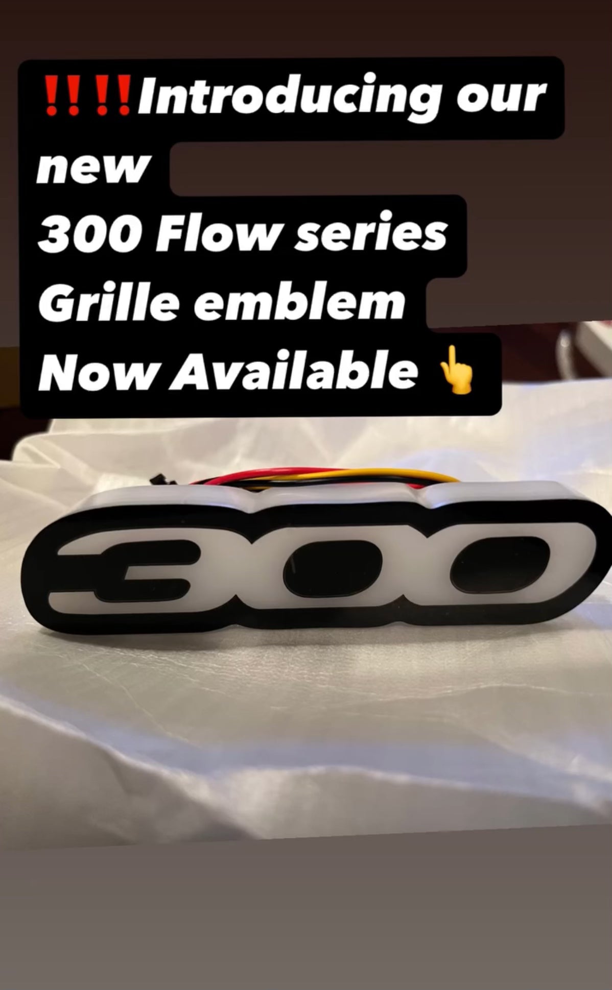 300 Flow Series Front Grille Emblem