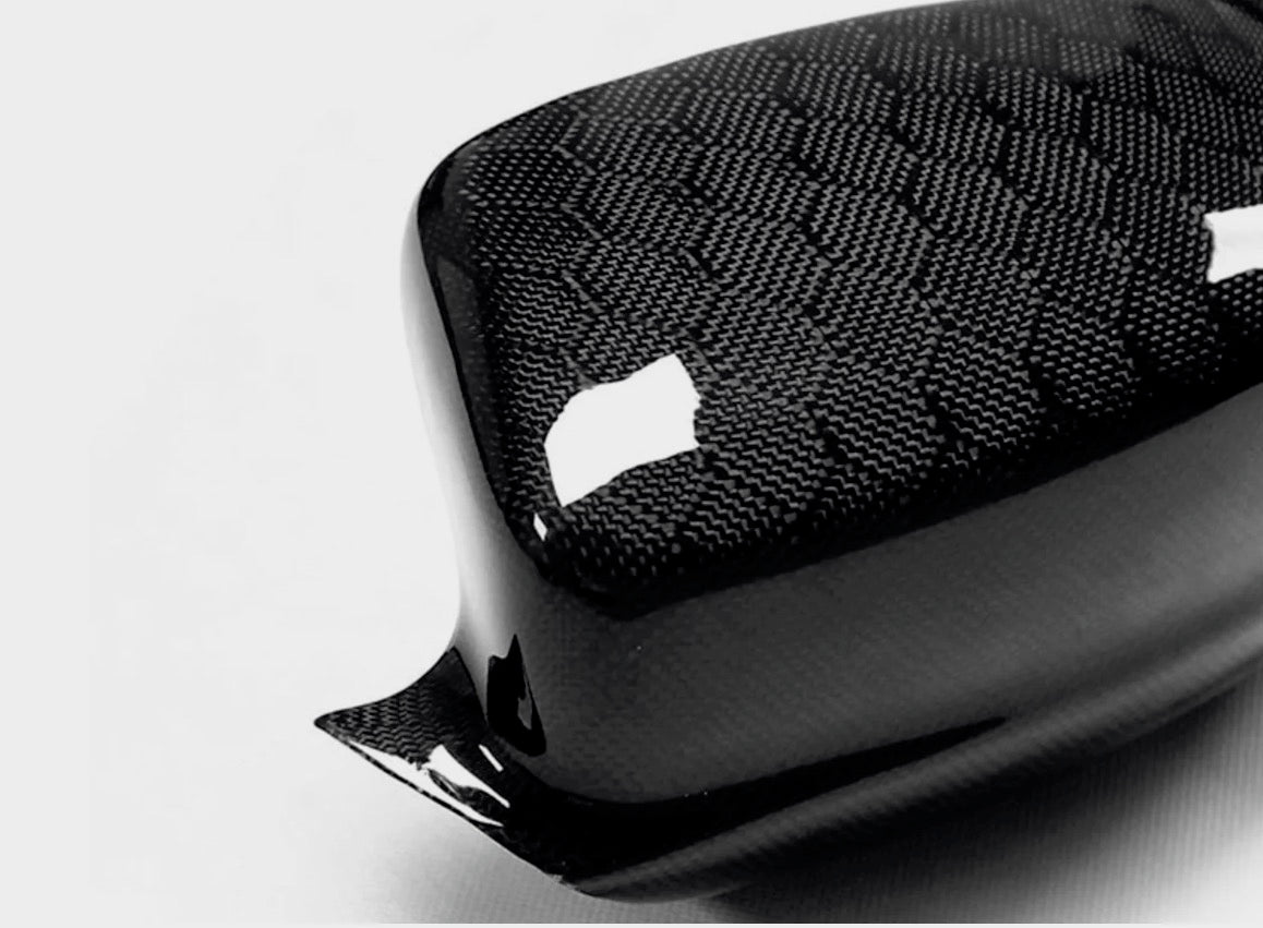 Charger Honeycomb Carbon Fiber Mirror Caps