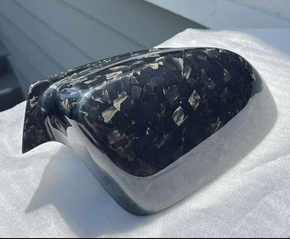 Charger Forged Carbon Fiber Mirror Caps