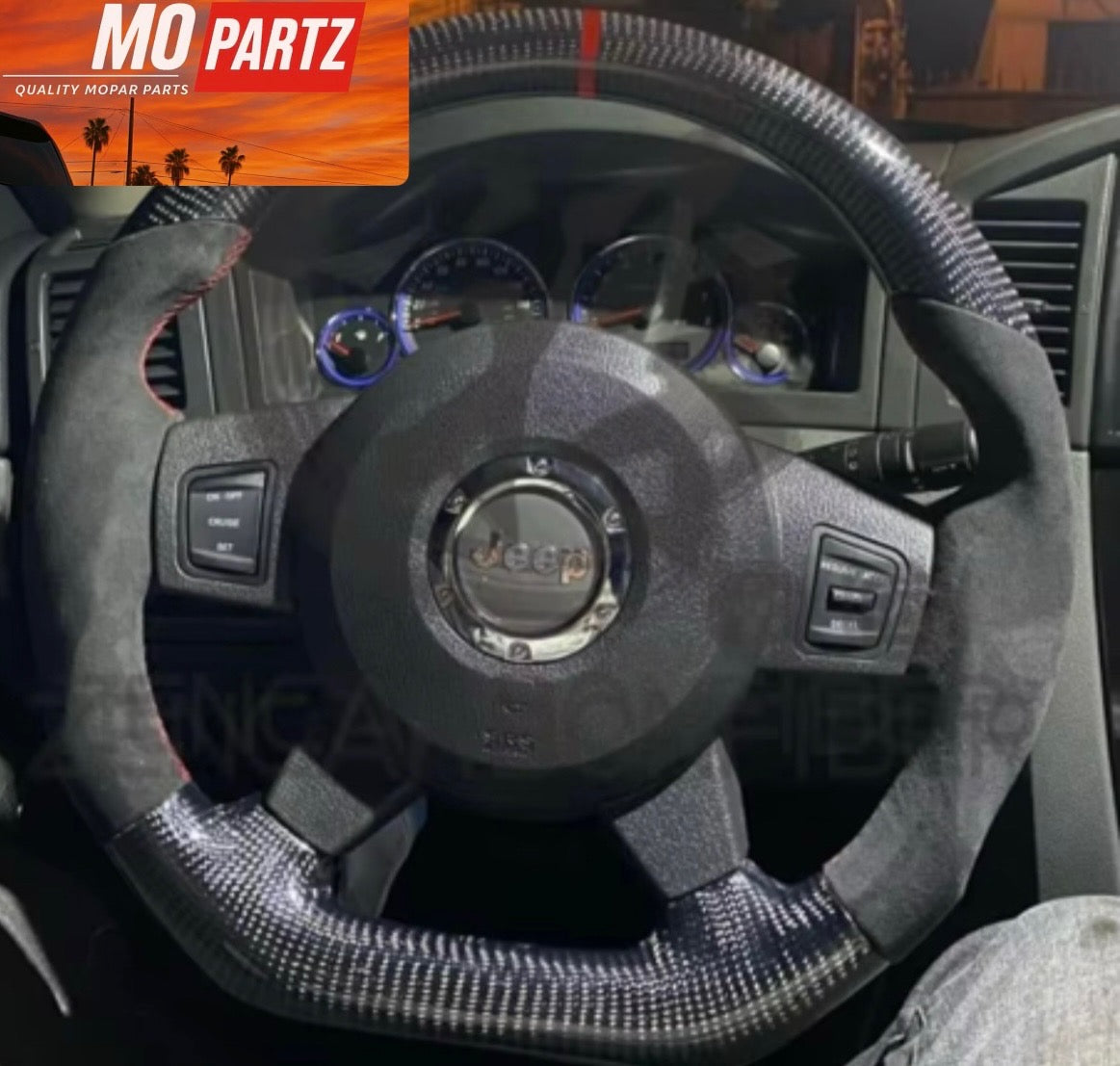 2006-2010 WK1 Jeep Grand Cherokee SRT8 Carbon Fiber Steering Wheel