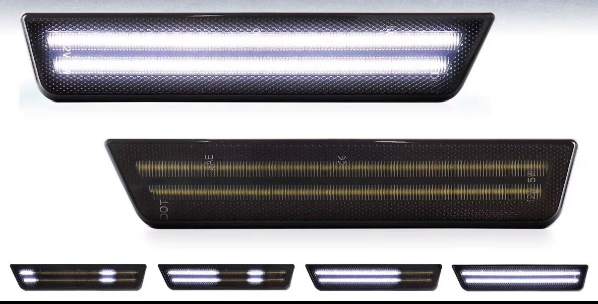 2011-2014 Dodge Charger White Dynamic Side Markers