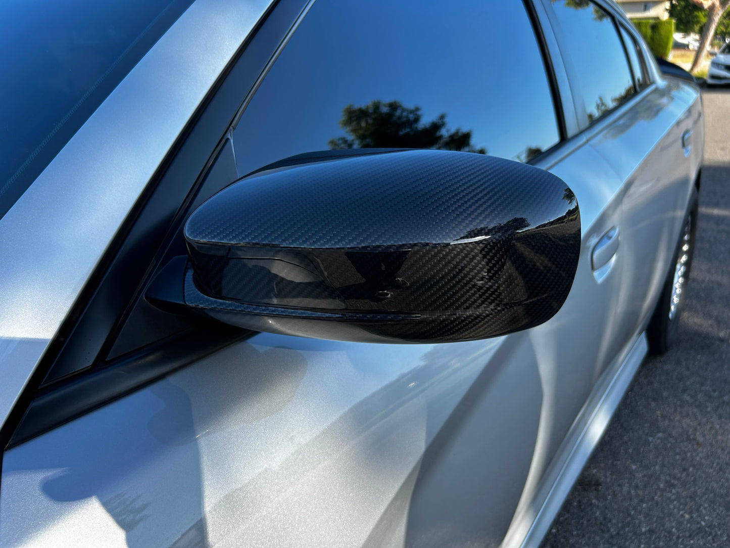 Charger Regular Carbon Fiber Mirror Caps